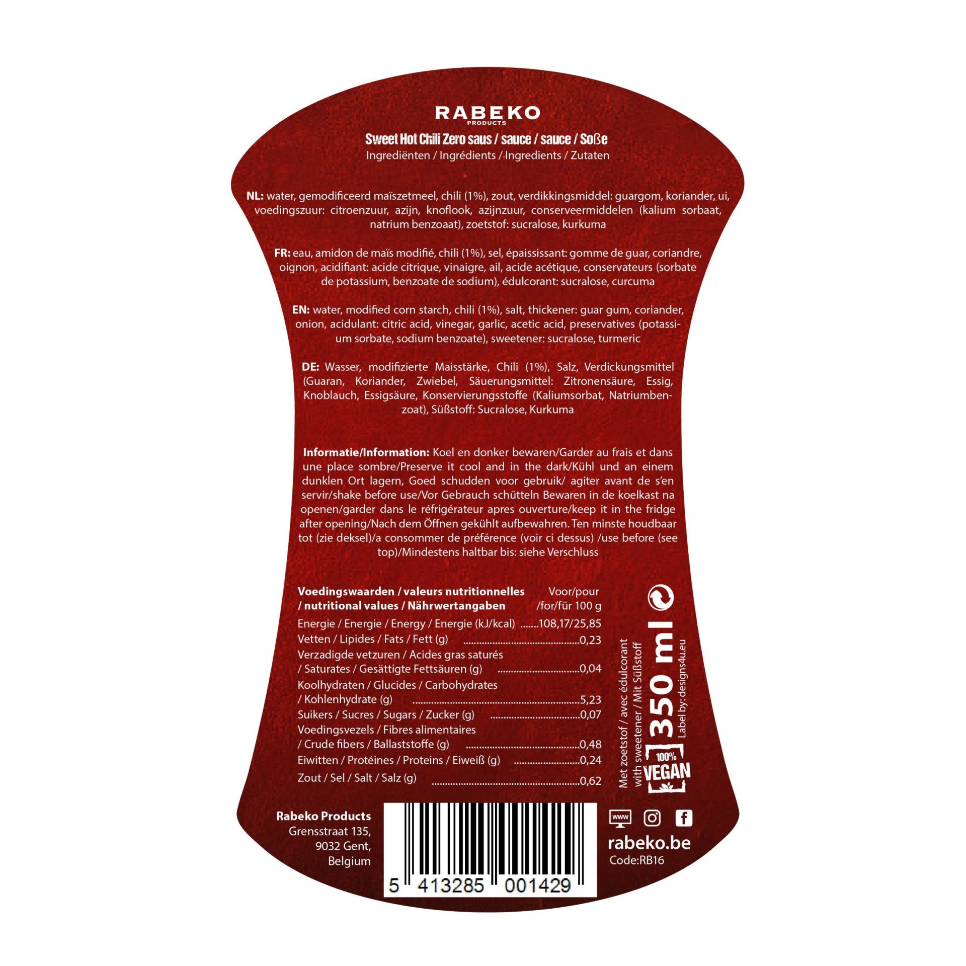 Rabeko Sweet Hot Chili Sauce