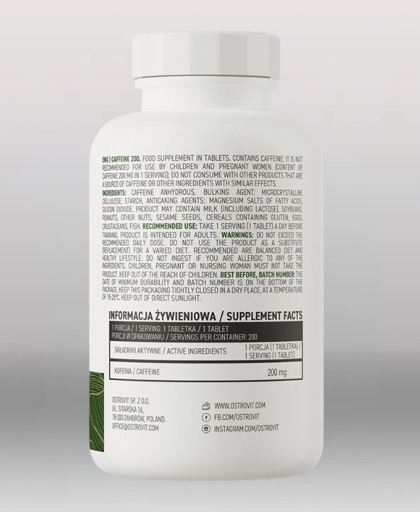 OstroVit Koffein 200 mg (200 Tabs)