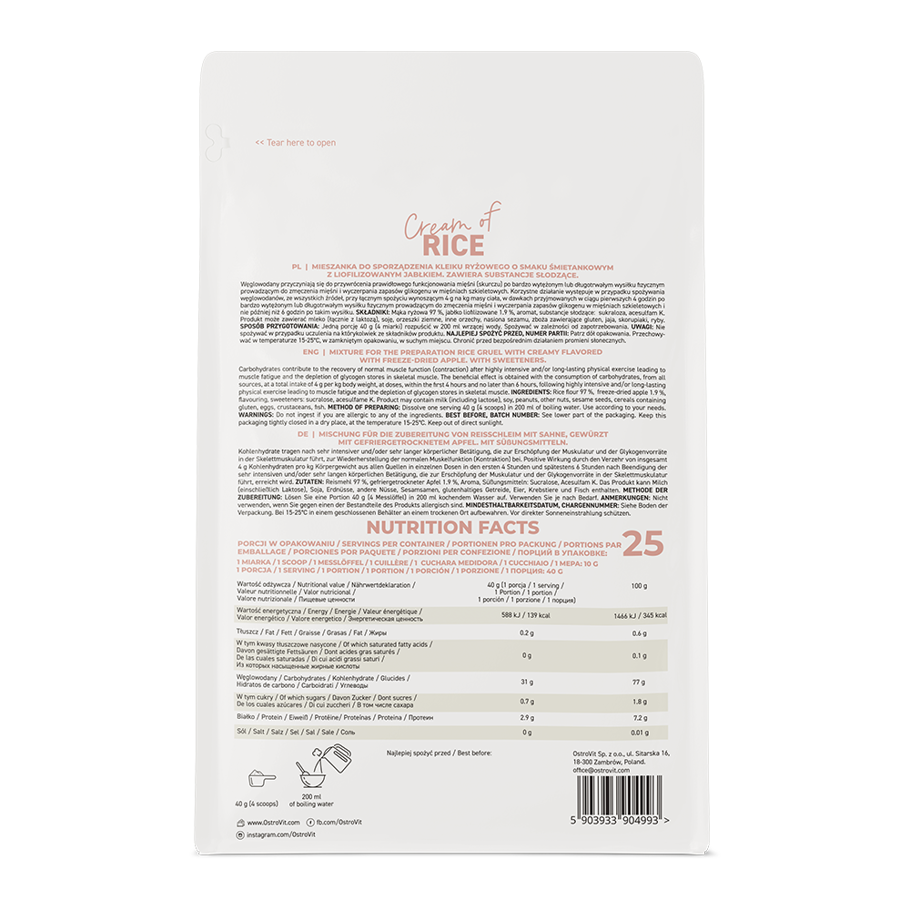 Ostrovit Cream of Rice (1000g)