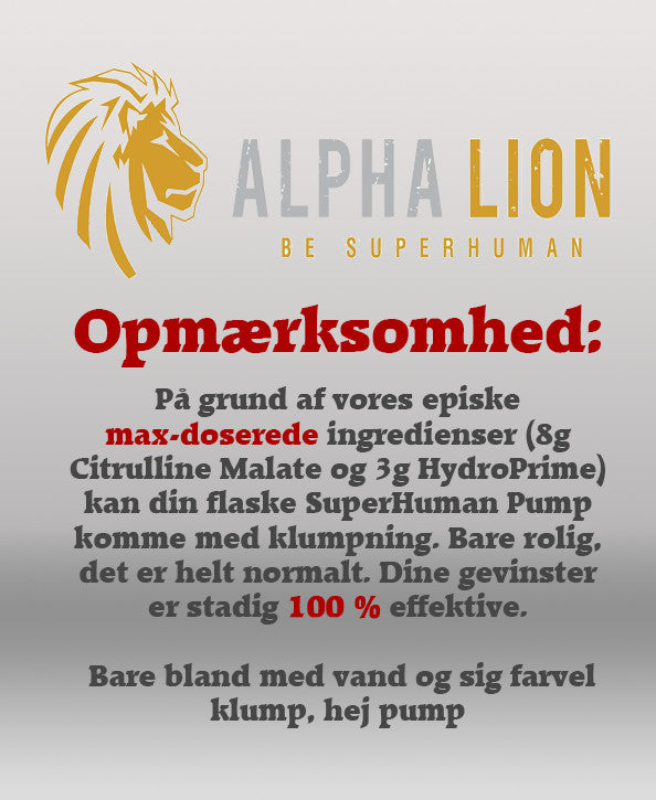 Alpha Lion SuperHuman Pump