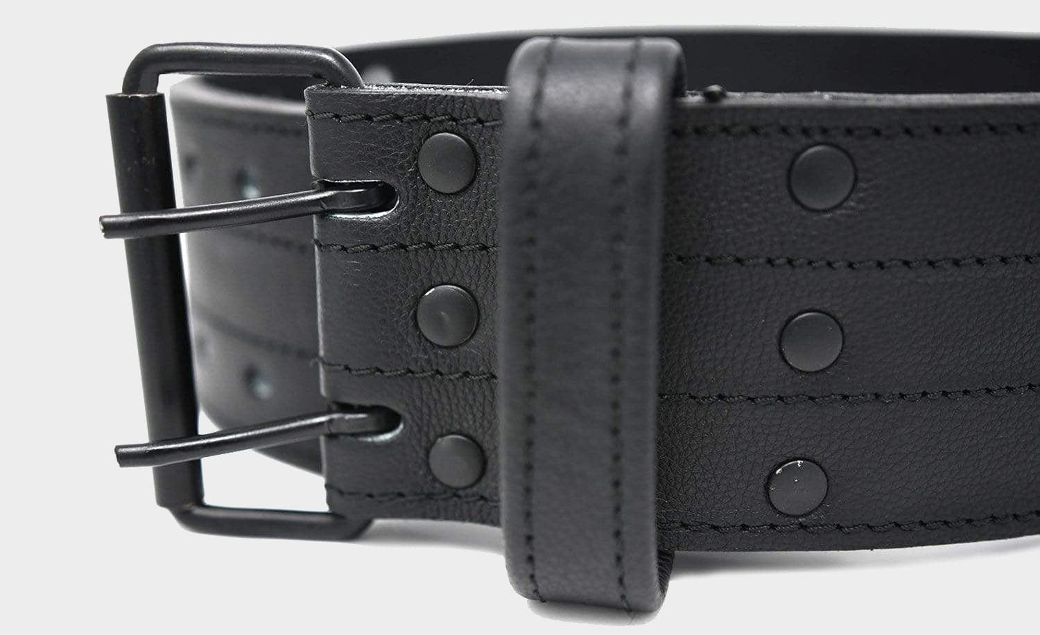 TUFF 10mm Leather Double Prong Weightlifting Belt